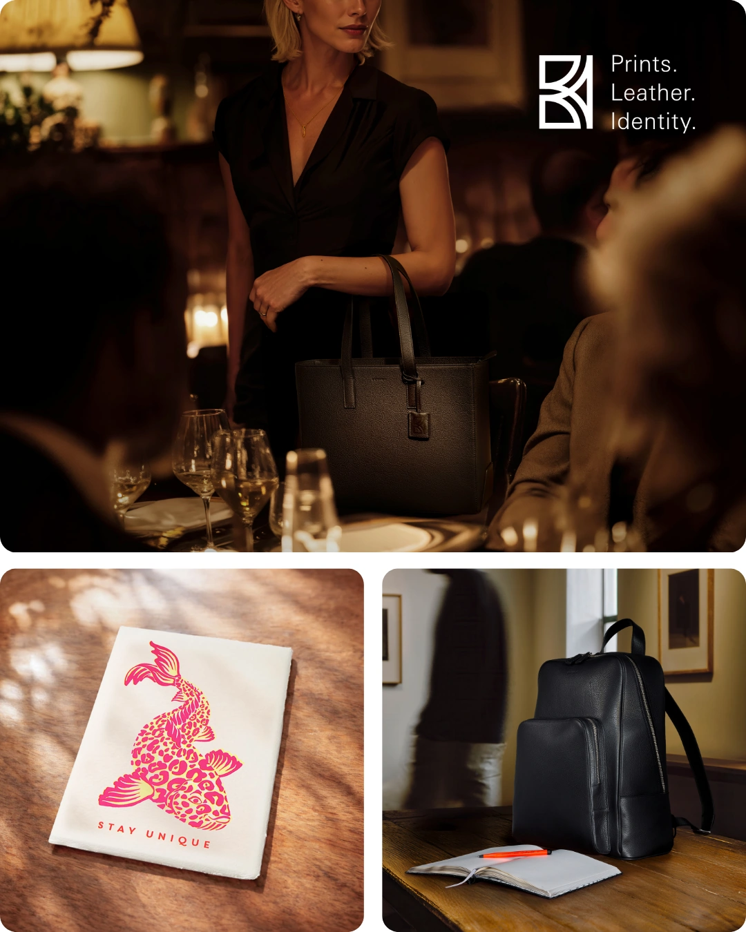 Tasche, Rucksack, Grußkarte